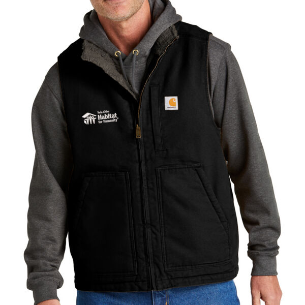 Carhartt Sherpa-Lined Mock Neck Vest - Embroidered Logo Thumbnail