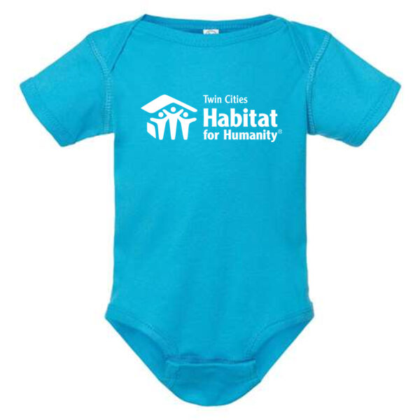 Rabbit Skins Infant Baby Rib Bodysuit - Printed Logo Thumbnail