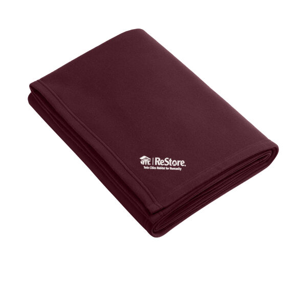Port Authority® Core Fleece Blanket - Embroidered Logo Thumbnail